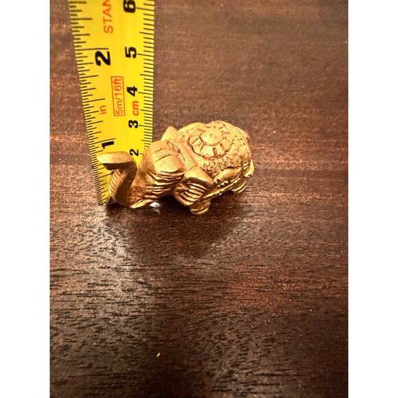 Vintage Brass Elephants Two Handcrafted Lucky Pachyderms Trunk Up Alabama - Picture 10 of 10